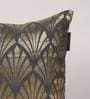 Grey Traditional Pattern Cotton 16 x 16 Inches Cushion Cover