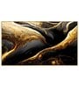 Abstract Deco Gold & Black Canvas Art Print