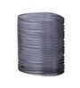 Abstract Design Glass Flower Vase In Grey Colour