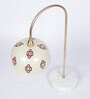 Abstra White Glass Shade Table Lamp with Gold Base