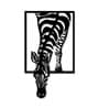 Abstract Design Zebra Metal Art Animal Wall Decor