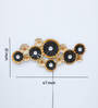 Abstract Disks Copper Iron Wall Art With LED