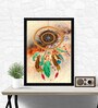 Abstract Dreamcatcher  Texture Paper Framed Art Print 