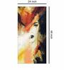 Effect With Lady Face Modern Art Canvas Art Printations