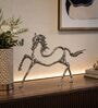 Abstract Equine Silver Horse Sculptures