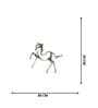Abstract Equine Silver Horse Sculptures