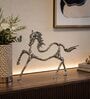 Abstract Equine Silver Horse Sculptures
