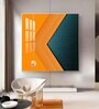 Abstract Expression Glass Finish Square Wall Art