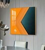 Abstract Expression Glass Finish Square Wall Art