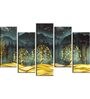 Abstract Eye Wall Mdf Art Panels Set of 5 Frames