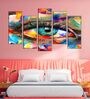 Abstract Eye Wall Mdf Art Panels Set of 5 Frames