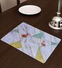 Abstract Flamingo Multicolour Colour (Set of 6) Polypropylene  Table Placemat