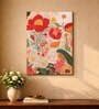 Abstract Floral Stretched Canvas Painting