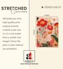 Abstract Floral Stretched Canvas Painting