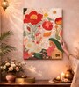 Abstract Floral Stretched Canvas Painting