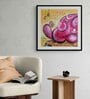 Abstract Ganesha Handmade Acrylic Paint On Canvas Unframed