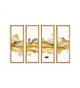 Beautiful Multicolour Canvas Framed Abstract Art Panel Set of 4