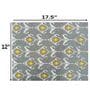 Abstract Grey & Yellow (12 x 17.5) Cotton (Set of 6) Placemats