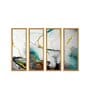 Culinary Multicolour Canvas Framed Abstract Art Panel Set of 4