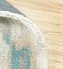 Multicolor Wool And Viscose Abstract 2  x 3  Feet Hand Tufted Carpet