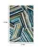 Blue Wool Geometrical 4 x 6 Feet Hand Tufted Carpet