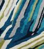 Blue Wool Geometrical 4 x 6 Feet Hand Tufted Carpet