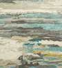 Blue Wool And Viscose Abstract 5  x 8  Feet Hand Tufted Carpet