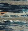 Blue Abstract Wool And Viscose 8 ft x 10 ft Hand Tufted Carpet