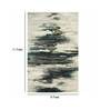Blue Abstract Wool And Viscose 8 ft x 10 ft Hand Tufted Carpet