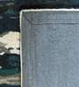 Blue Abstract Wool And Viscose 8 ft x 10 ft Hand Tufted Carpet