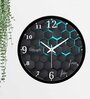 Abstract Hexagonal Designer Purple Plastic Wall Clock