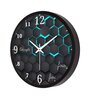 Abstract Hexagonal Designer Purple Plastic Wall Clock