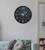 Abstract Hexagonal Designer Purple Plastic Wall Clock