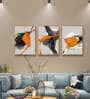 Abstract Landscape Framed Wall Art Prints Gold Elk Leaf Canvas Interior Paintings Wall Art Pictures