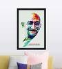 Abstract Mahatma Gandhi Framed Canvas Art Print