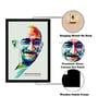 Abstract Mahatma Gandhi Framed Canvas Art Print