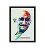 Abstract Mahatma Gandhi Framed Canvas Art Print