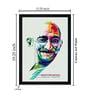 Abstract Mahatma Gandhi Framed Canvas Art Print