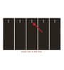 White MDF Unframed Abstract Art Panel Set of 5
