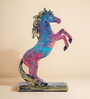 Abstract Multi Colour Horse Decor 6.2 Inch