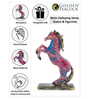 Abstract Multi Colour Horse Decor 6.2 Inch
