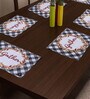 Abstract Multicolor  (19x13) Cotton Placemat (Set of 6)