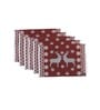 Abstract Multicolor  (19x13) Cotton Placemat (Set of 6)