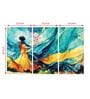 Abstract Multicolour Canvas (Set of 3) Art Panels