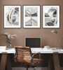 Multicolour Multicolor Paper Framed Art Panels Set of 3
