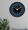 Floral Multicolour Plastic Wall Clock