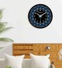 Floral Multicolour Plastic Wall Clock