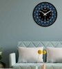 Floral Multicolour Plastic Wall Clock