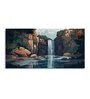 Abstract Nature Waterfall Canvas Print Stretched Frame