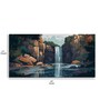 Abstract Nature Waterfall Canvas Print Stretched Frame